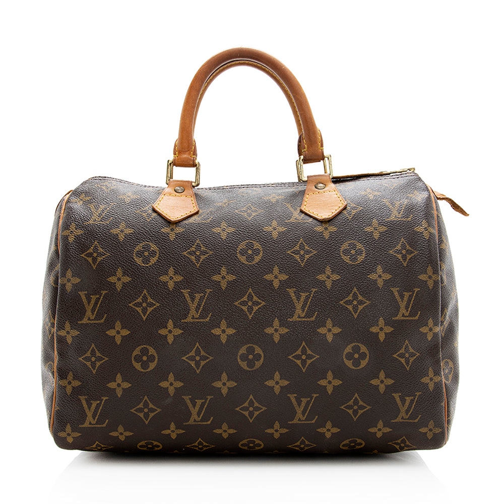Louis Vuitton Vintage Monogram Canvas Speedy 30 Satchel -  (SHF-19537)