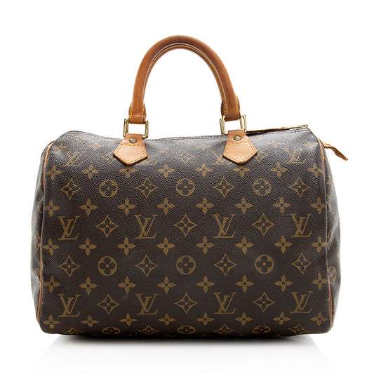 Louis Vuitton Vintage Monogram Canvas Speedy 30 Satchel -  (SHF-19537)