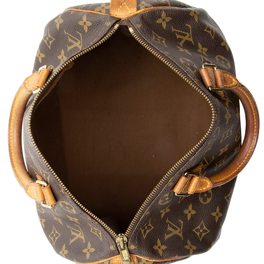 Louis Vuitton Vintage Monogram Canvas Speedy 30 Satchel -  (SHF-19537)