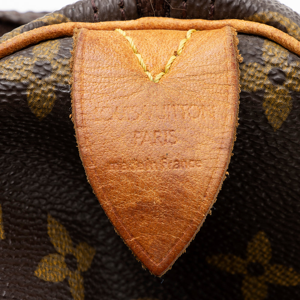 Louis Vuitton Vintage Monogram Canvas Speedy 30 Satchel -  (SHF-19537)