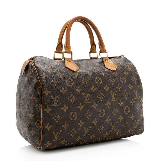 Louis Vuitton Vintage Monogram Canvas Speedy 30 Satchel -  (SHF-19537)