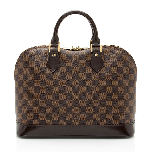Louis Vuitton Vintage Damier Ebene Alma PM Satchel (SHF-iV4kN8)