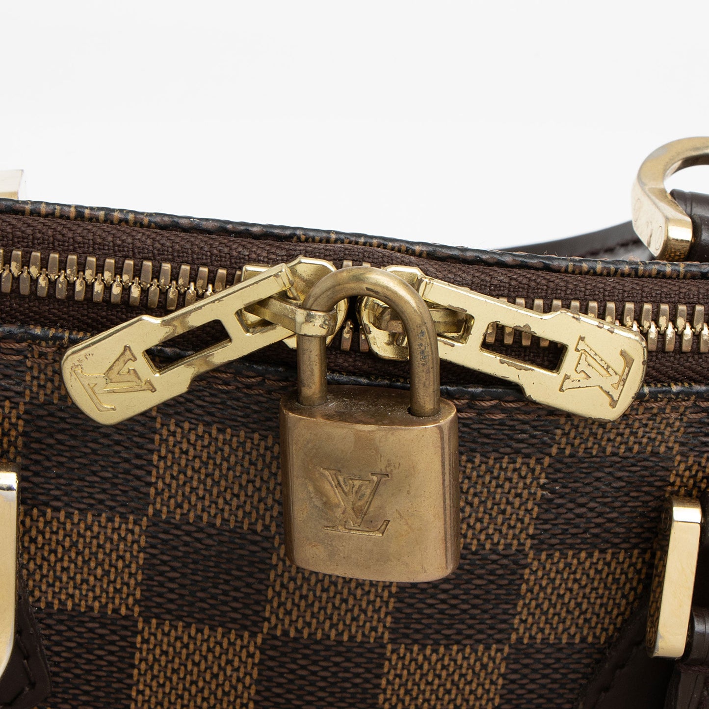 Louis Vuitton Vintage Damier Ebene Alma PM Satchel