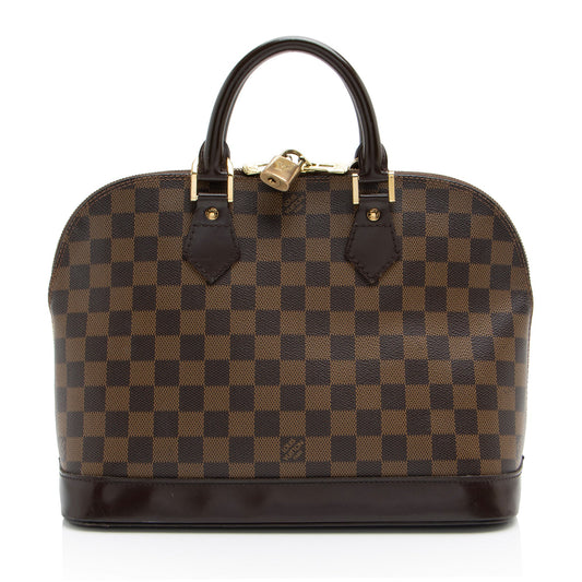Louis Vuitton Vintage Damier Ebene Alma PM Satchel