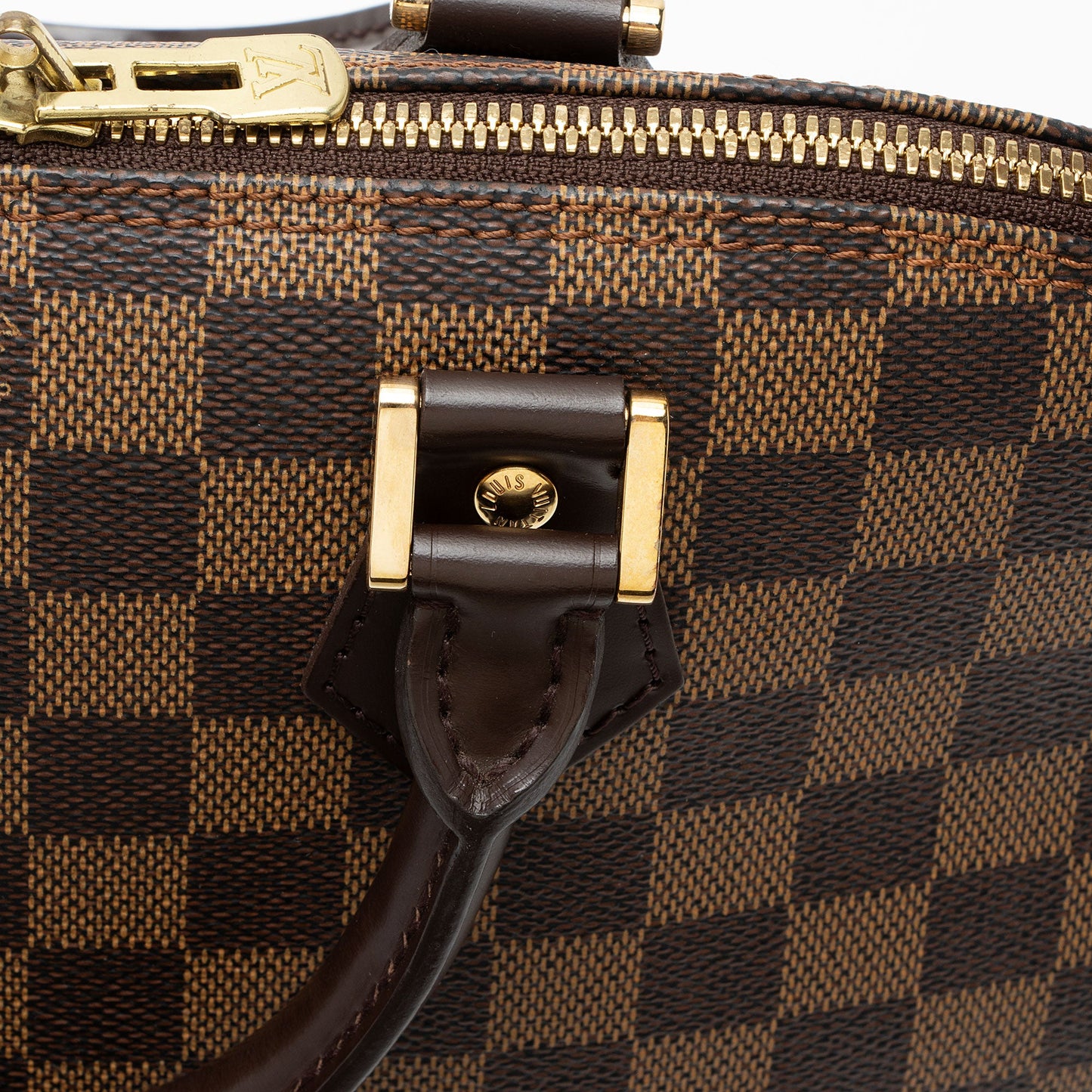 Louis Vuitton Vintage Damier Ebene Alma PM Satchel