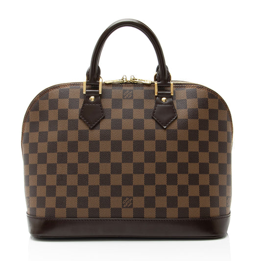 Louis Vuitton Vintage Damier Ebene Alma PM Satchel