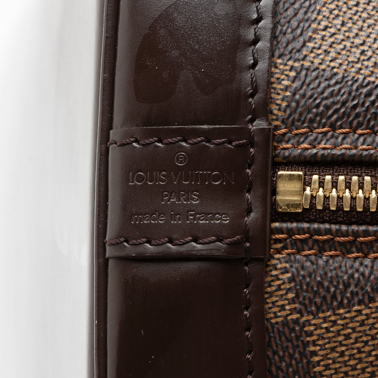 Louis Vuitton Vintage Damier Ebene Alma PM Satchel