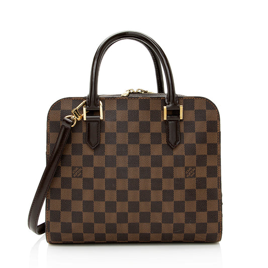 Louis Vuitton Vintage Damier Ebene Canvas Triana Satchel (SHF-21939)