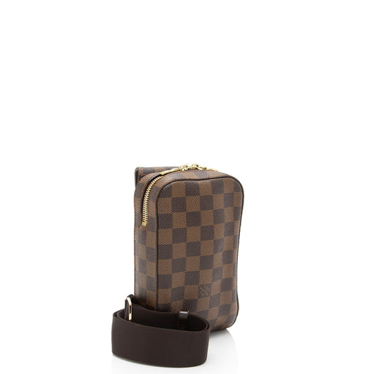 Louis Vuitton Vintage Damier Ebene Geronimos Sling Bag (SHF-Jk548C)