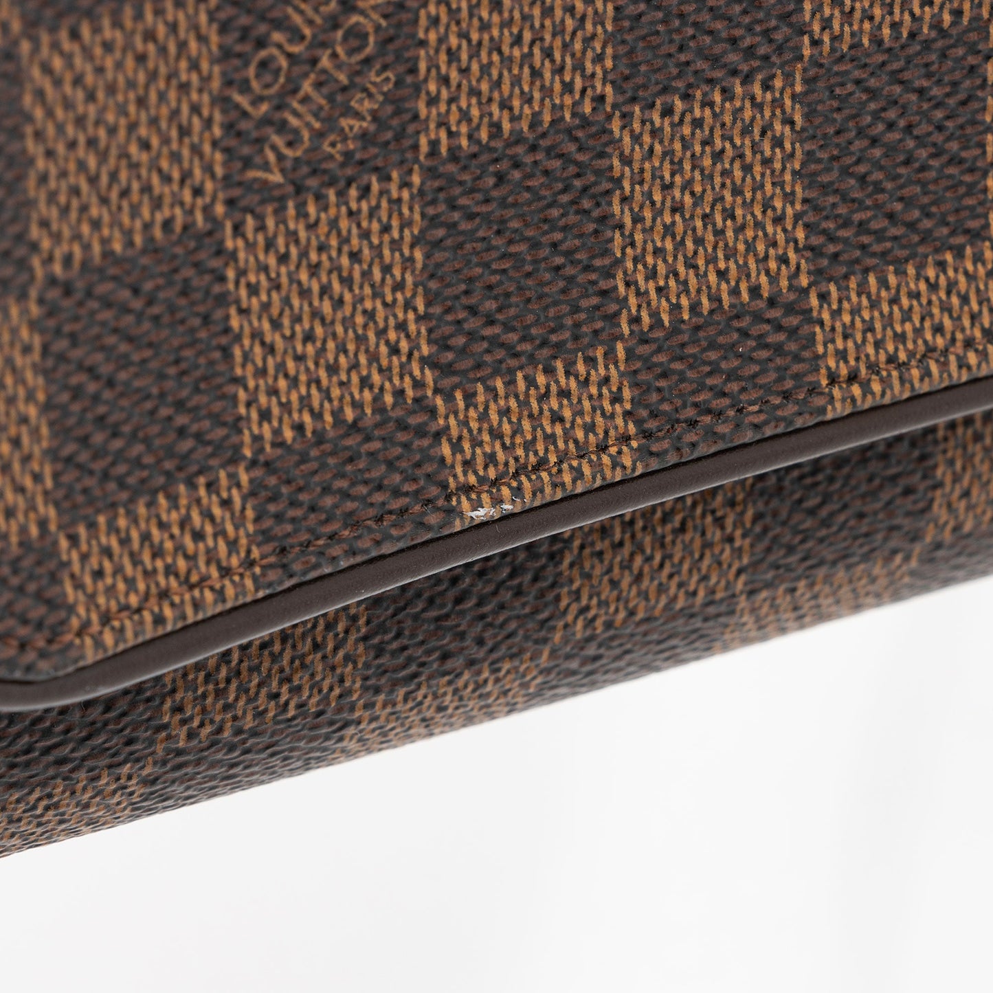 Louis Vuitton Vintage Damier Ebene Pochette Twin GM Shoulder Bag