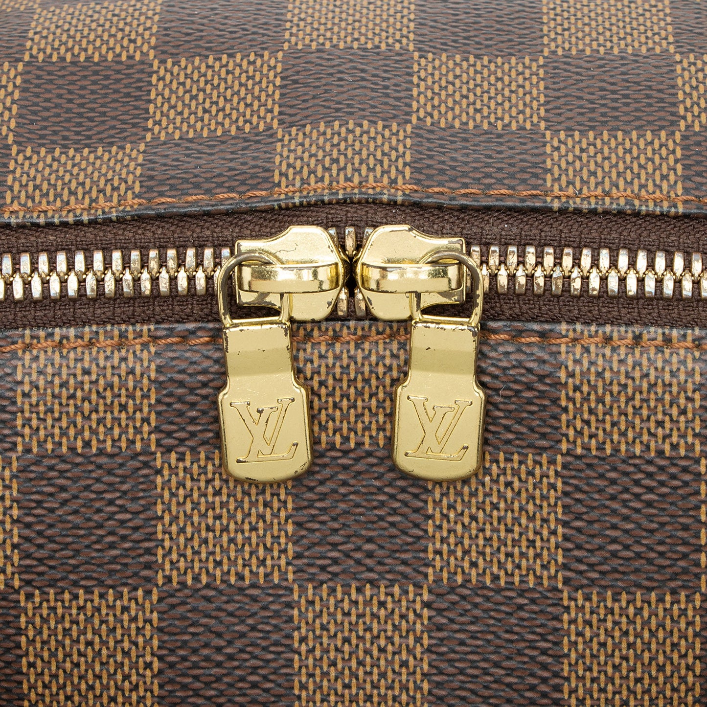 Louis Vuitton Vintage Damier Ebene Ribera MM Satchel