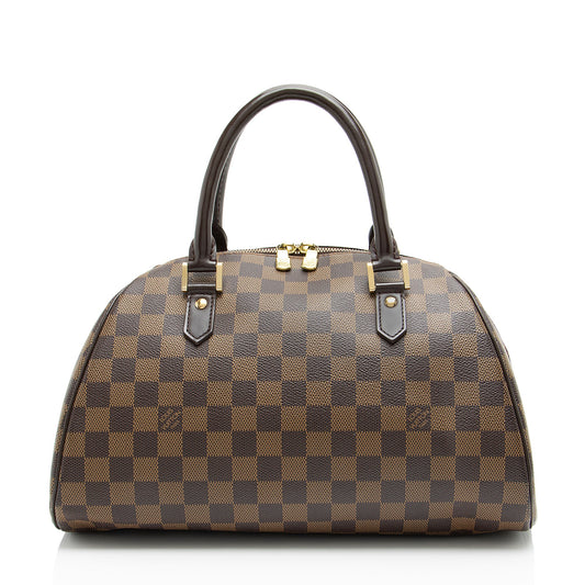 Louis Vuitton Vintage Damier Ebene Ribera MM Satchel