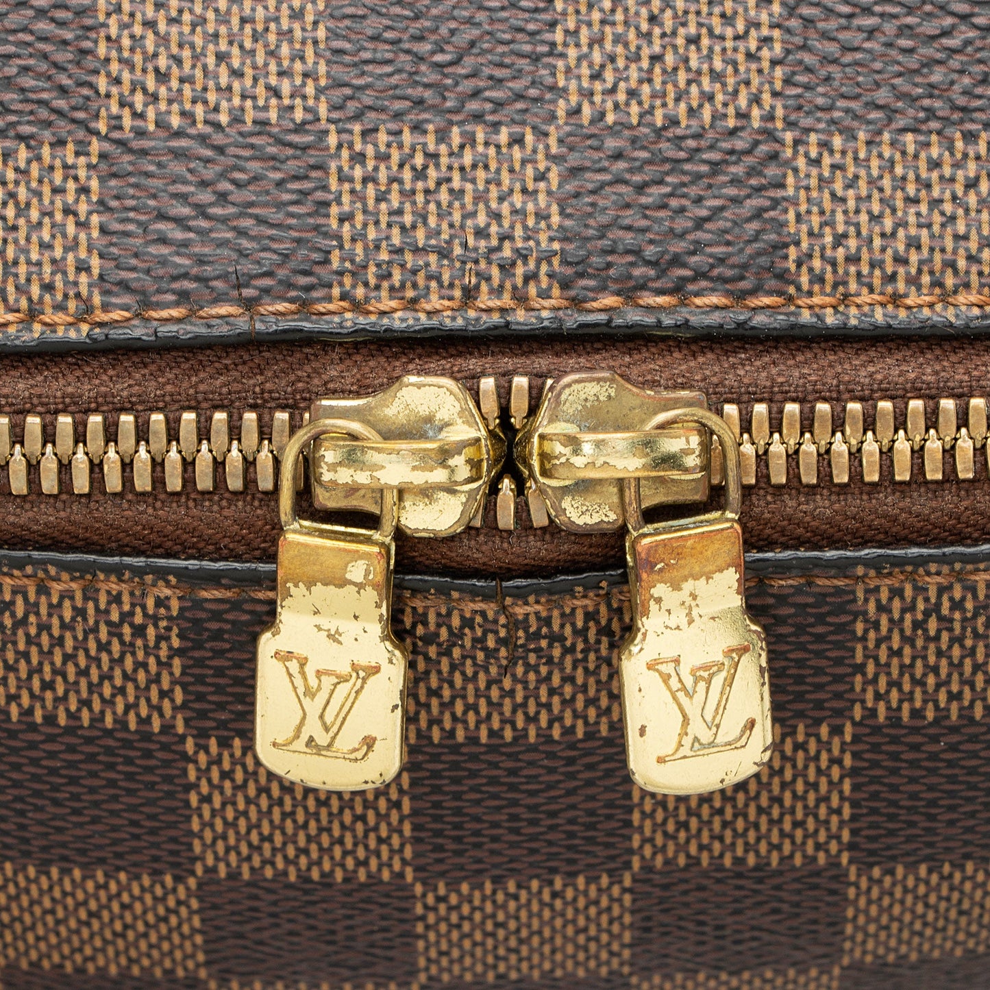 Louis Vuitton Vintage Damier Ebene Ribera MM Satchel