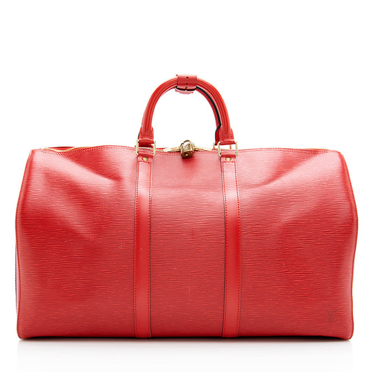 Louis Vuitton Vintage Epi Leather Keepall 50 Duffel Bag (SHF-19332)