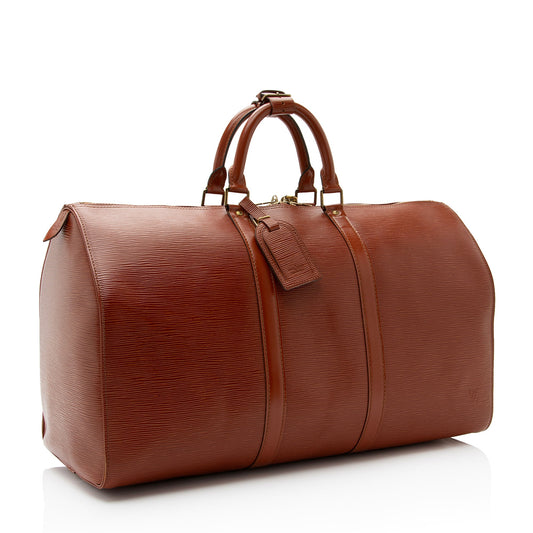 Louis Vuitton Vintage Epi Leather Keepall 50 Duffle Bag (SHF-QjiRs7)