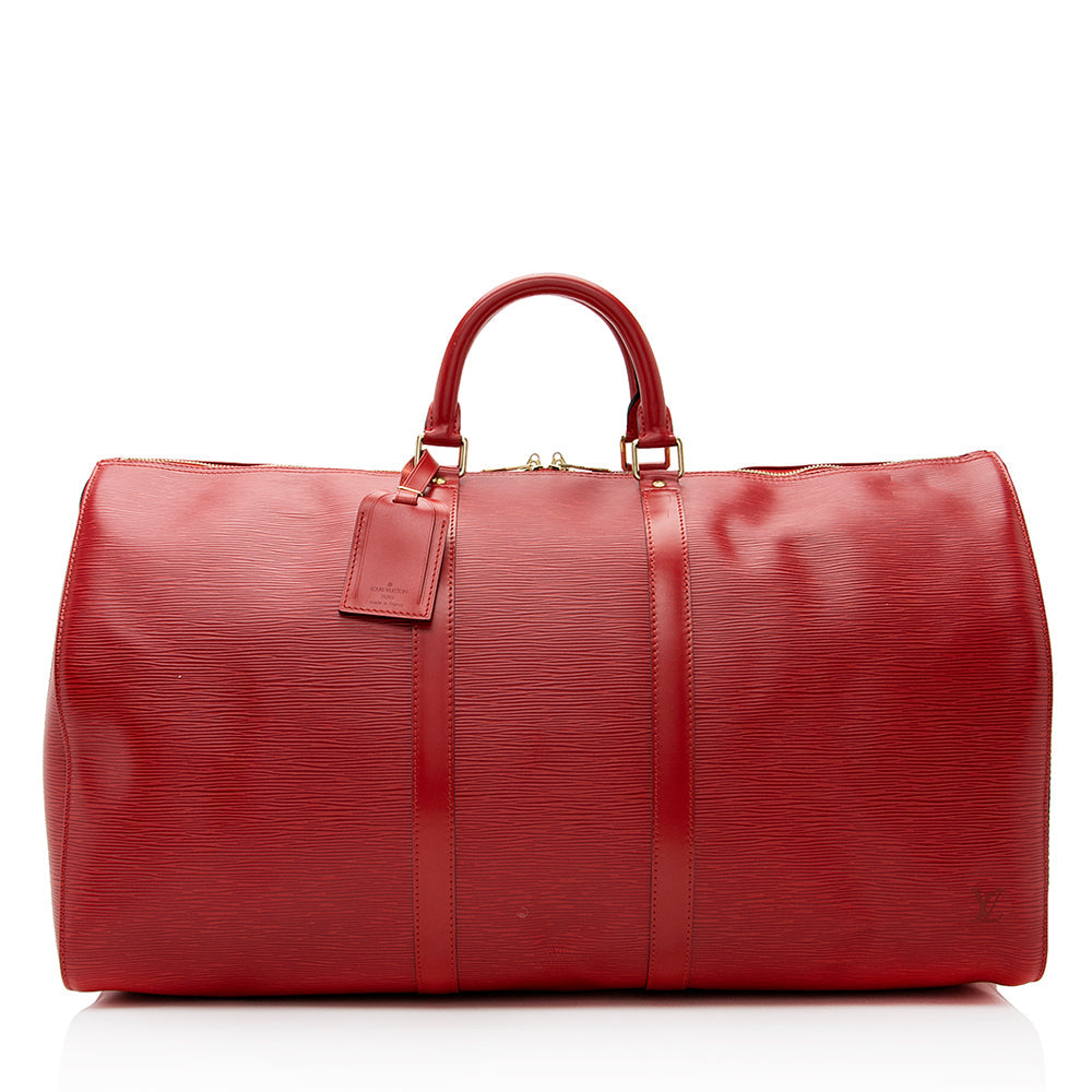 Louis Vuitton Vintage Epi Leather Keepall 55 Duffel Bag (SHF-21452)