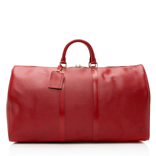 Louis Vuitton Vintage Epi Leather Keepall 55 Duffel Bag (SHF-21452)