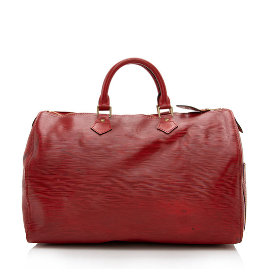 Louis Vuitton Vintage Epi Leather Speedy 35 Satchel -  (SHF-16757)
