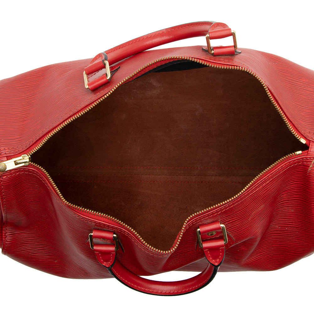 Louis Vuitton Vintage Epi Leather Speedy 35 Satchel -  (SHF-16757)