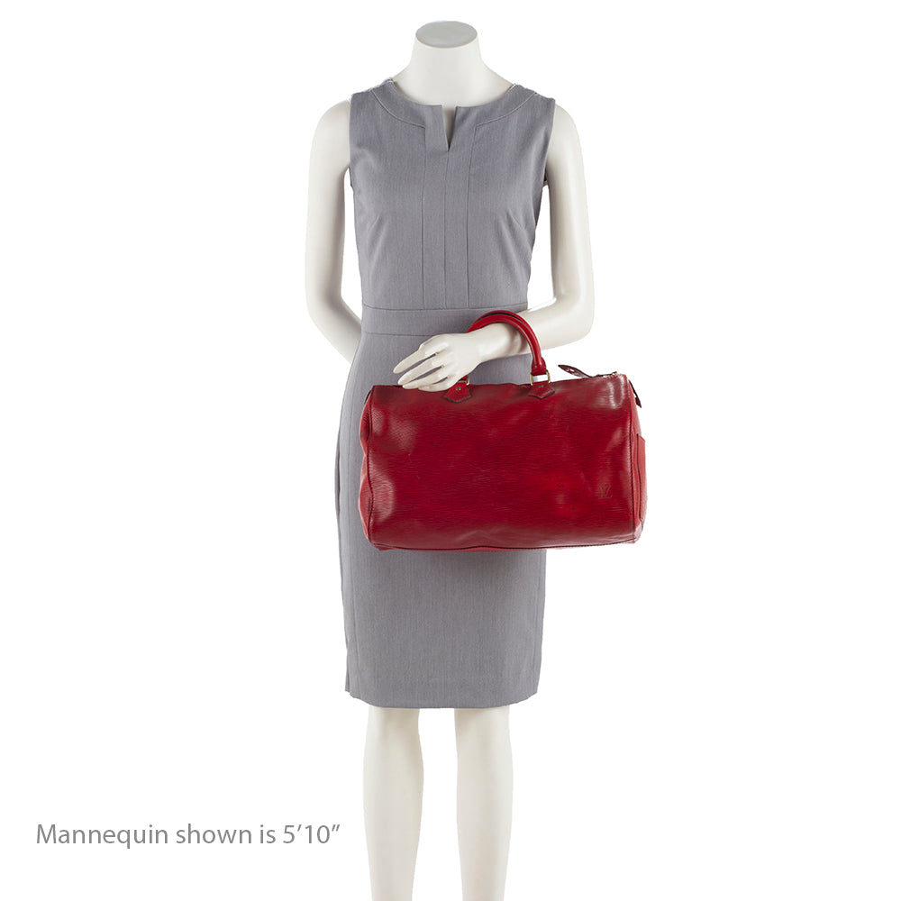 Louis Vuitton Vintage Epi Leather Speedy 35 Satchel -  (SHF-16757)