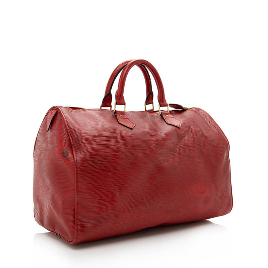 Louis Vuitton Vintage Epi Leather Speedy 35 Satchel -  (SHF-16757)