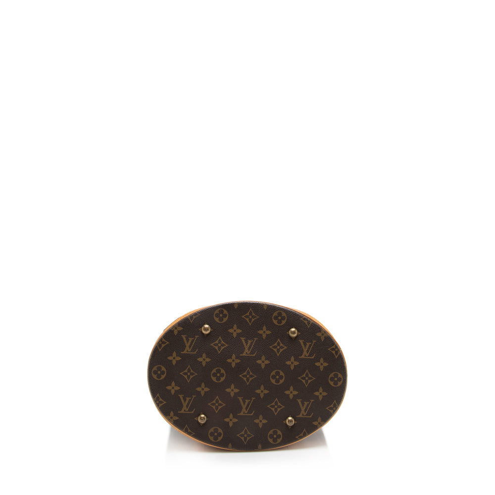 Louis Vuitton Vintage Monogram Canvas Bucket GM Shoulder Bag (SHF-17239)