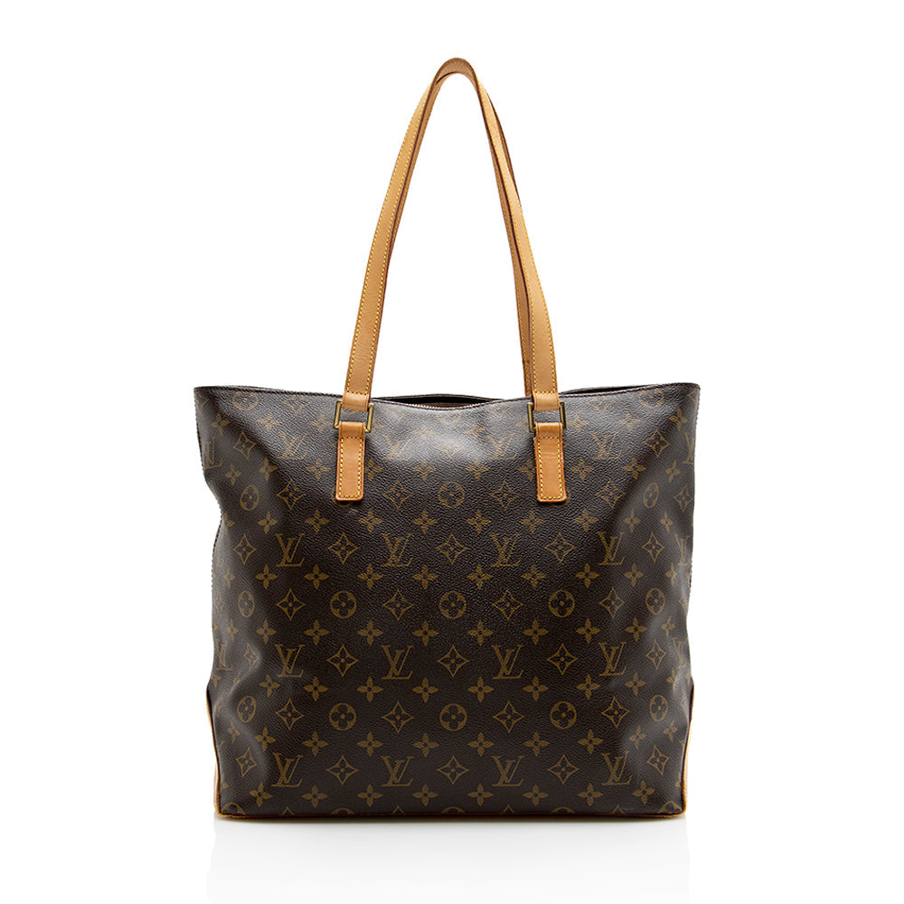 Louis Vuitton Vintage Monogram Canvas Cabas Mezzo Tote (SHF-18334)