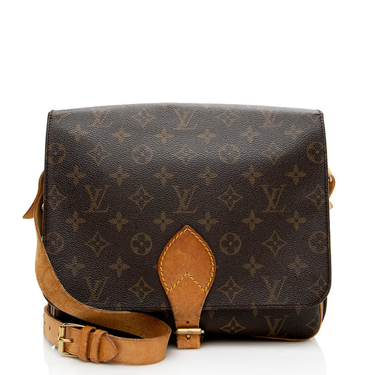 Louis Vuitton Vintage Monogram Canvas Cartouchiere GM Shoulder Bag -  (SHF-16651)