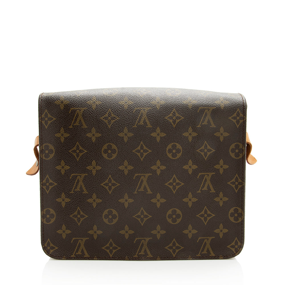 Louis Vuitton Vintage Monogram Canvas Cartouchiere GM Shoulder Bag (SHF-18902)