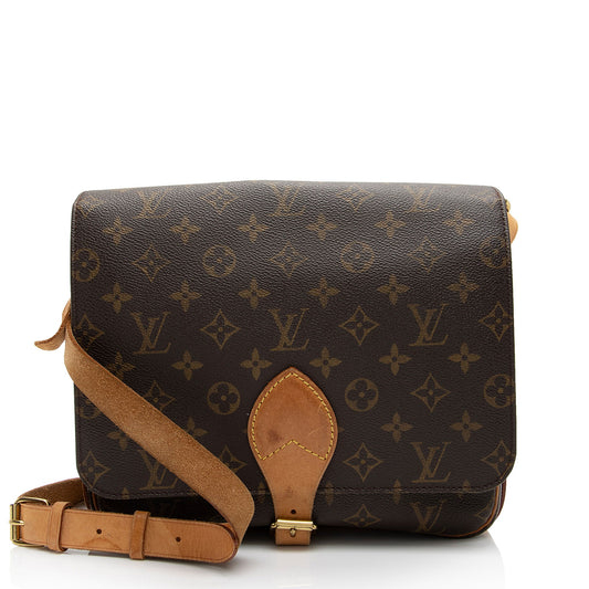 Louis Vuitton Vintage Monogram Canvas Cartouchiere GM Shoulder Bag (SHF-yJImEg)