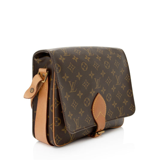 Louis Vuitton Vintage Monogram Canvas Cartouchiere GM Shoulder Bag (SHF-sdbpJh)