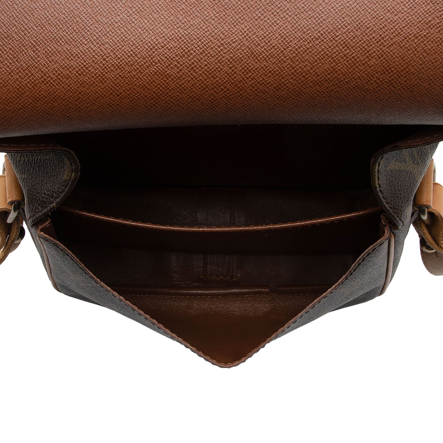 Louis Vuitton Vintage Monogram Canvas Cartouchiere MM Shoulder Bag (SHF-7VUXQB)