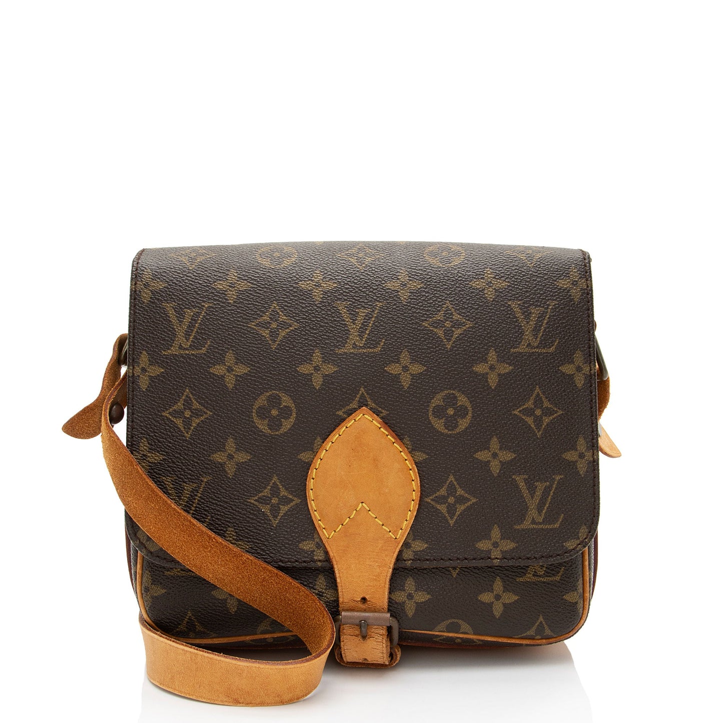 Louis Vuitton Vintage Monogram Canvas Cartouchiere MM Shoulder Bag (SHF-eoZXZQ)