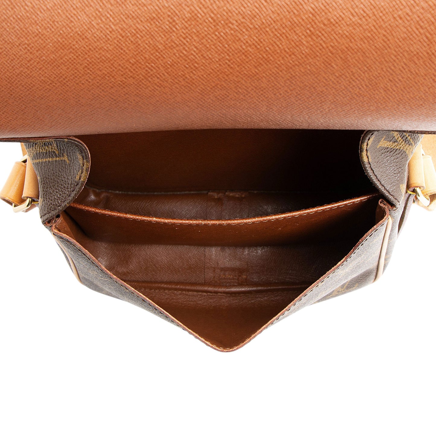 Louis Vuitton Vintage Monogram Canvas Cartouchiere MM Shoulder Bag (SHF-a2Ciyq)