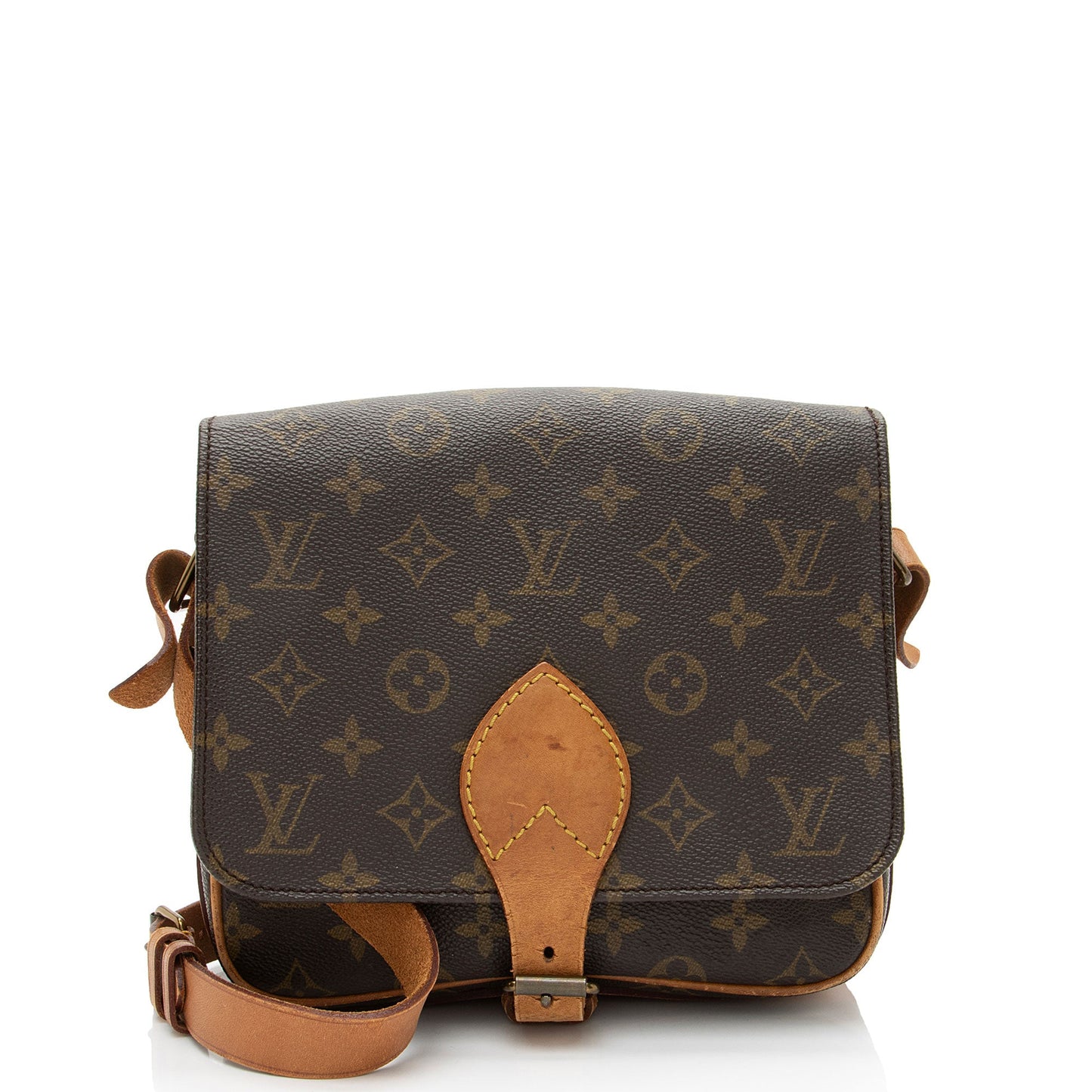 Louis Vuitton Vintage Monogram Canvas Cartouchiere MM Shoulder Bag