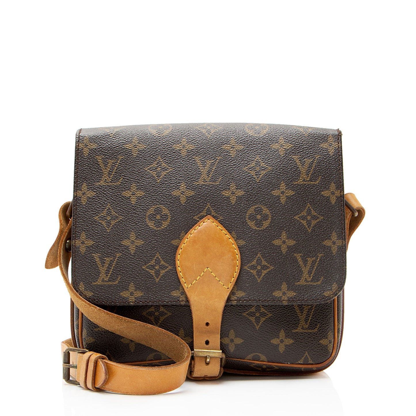 Louis Vuitton Vintage Monogram Canvas Cartouchiere MM Shoulder Bag