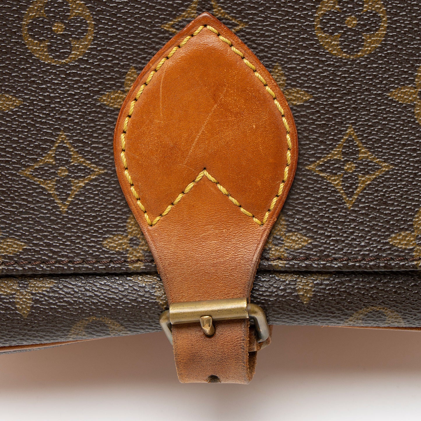 Louis Vuitton Vintage Monogram Canvas Cartouchiere MM Shoulder Bag
