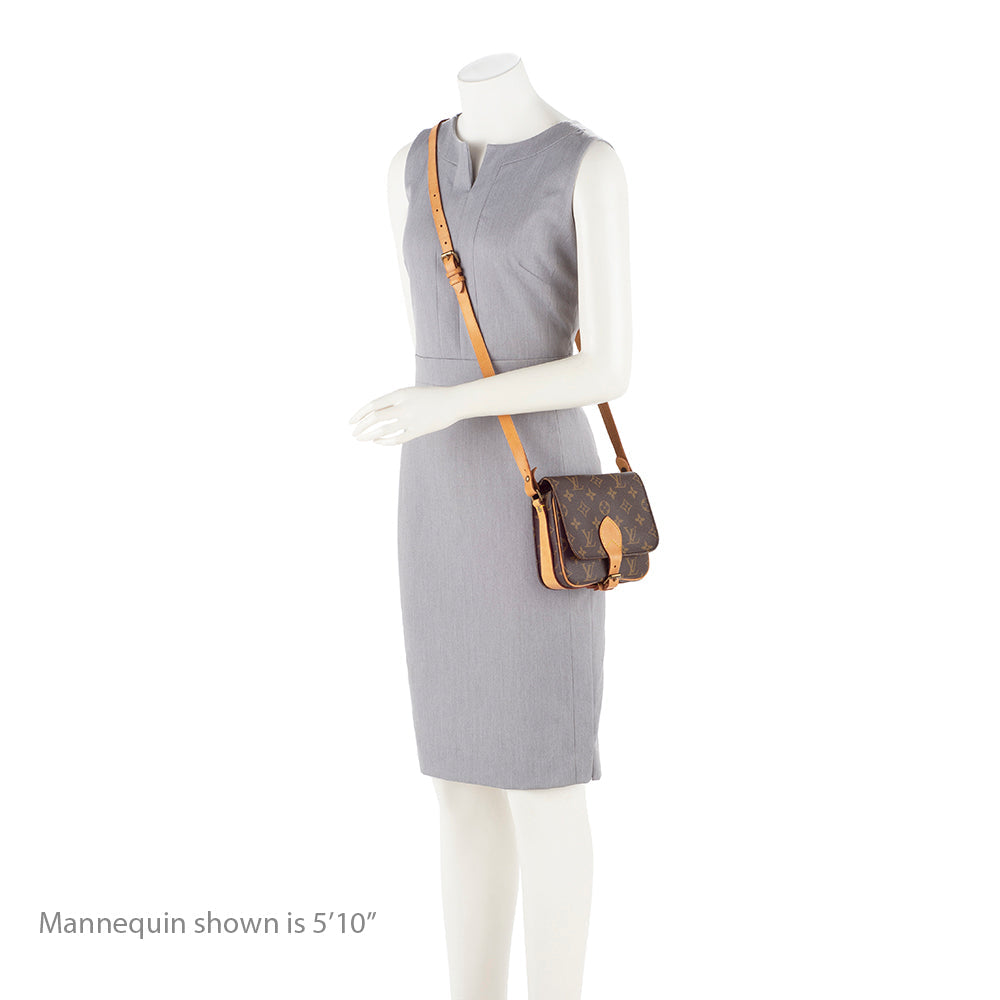 Louis Vuitton Vintage Monogram Canvas Cartouchiere PM Shoulder Bag (SHF-16187)