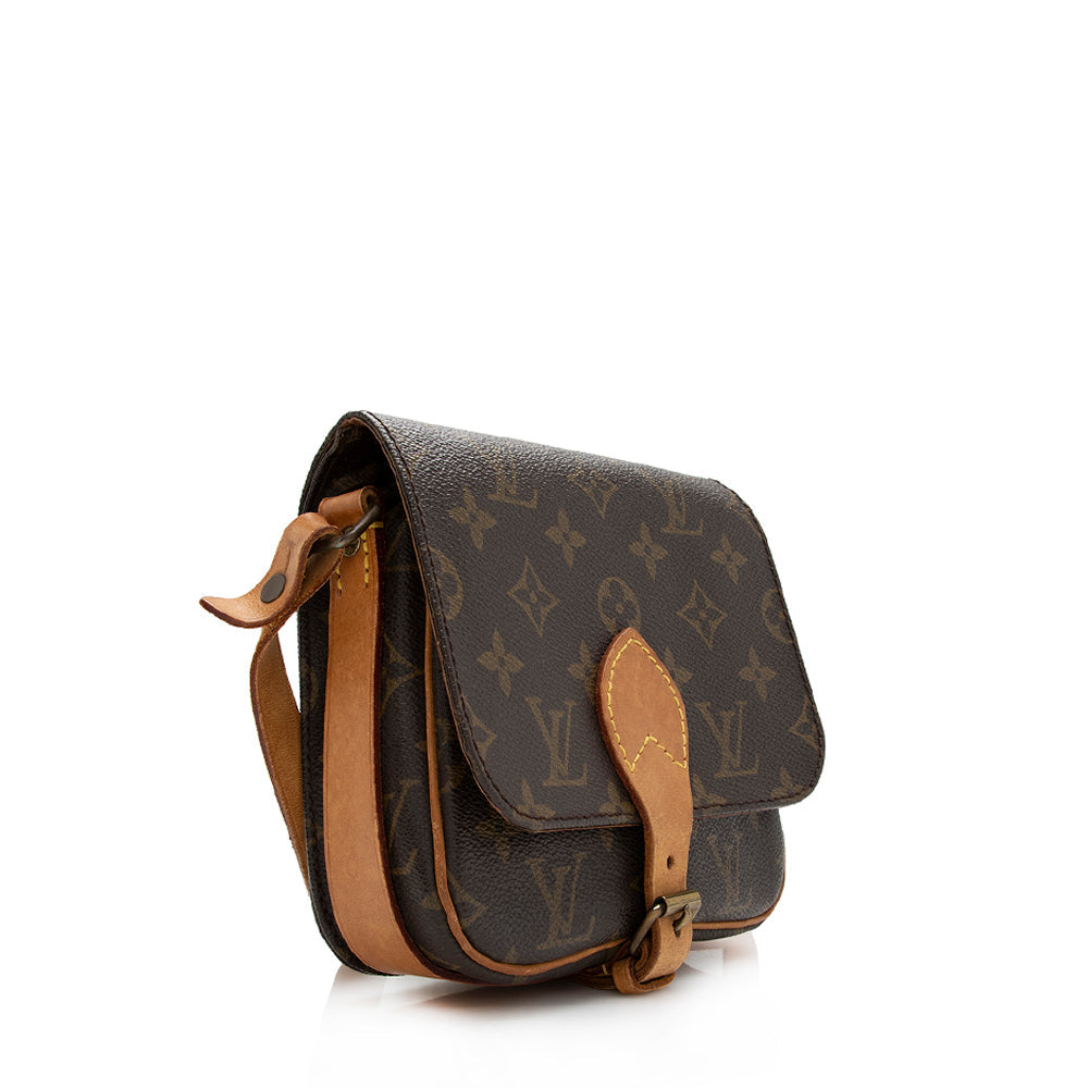 Louis Vuitton Vintage Monogram Canvas Cartouchiere PM Shoulder Bag (SHF-16187)
