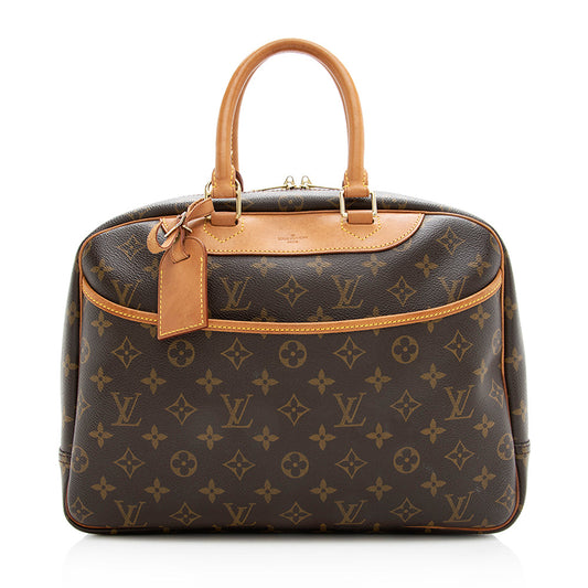 Louis Vuitton Vintage Monogram Canvas Deauville Satchel (SHF-19543)