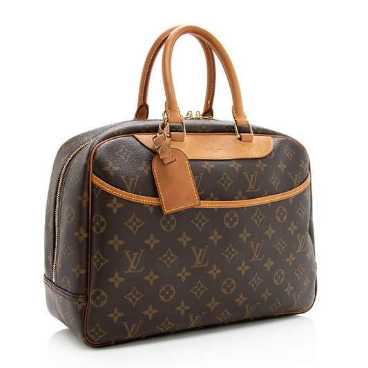 Louis Vuitton Vintage Monogram Canvas Deauville Satchel (SHF-19543)