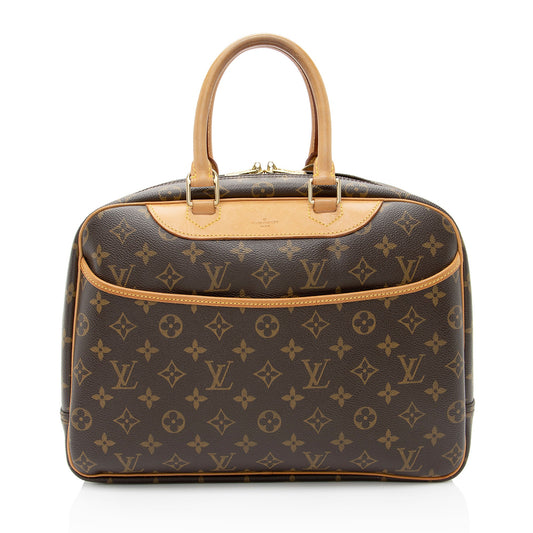 Louis Vuitton Vintage Monogram Canvas Deauville Satchel (SHF-4uDvMP)
