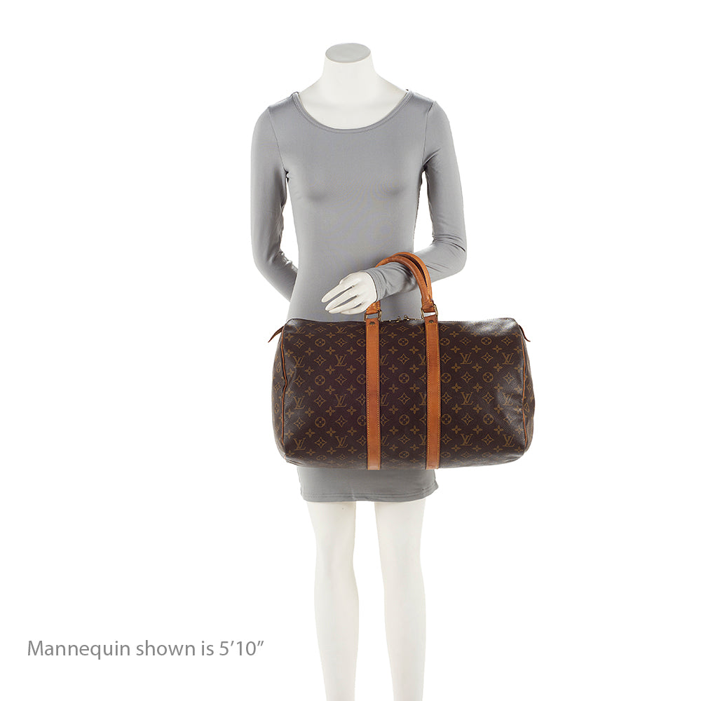 Louis Vuitton Vintage Monogram Canvas Keepall 45 Duffel Bag -  (SHF-19385)