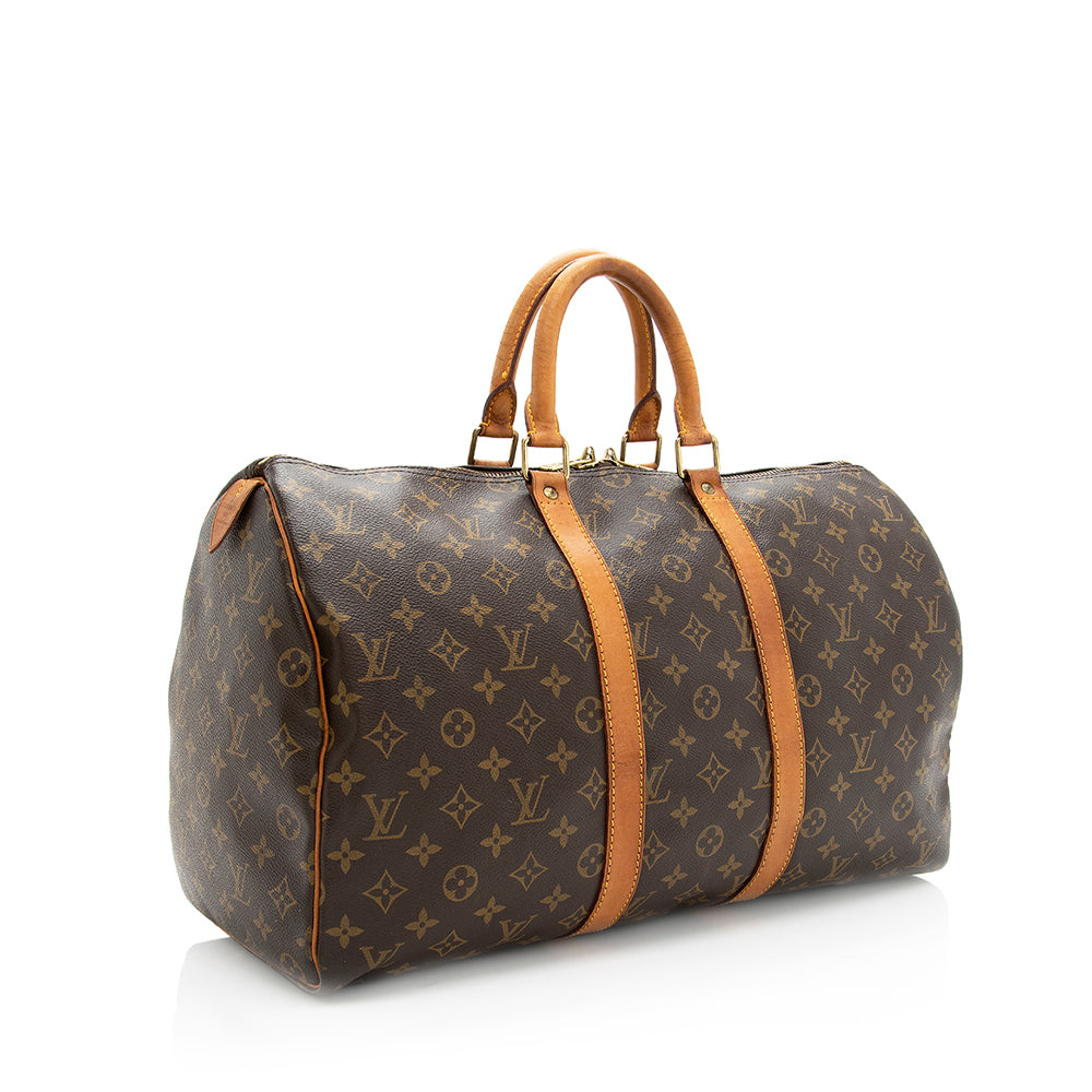 Louis Vuitton Vintage Monogram Canvas Keepall 45 Duffel Bag -  (SHF-19385)