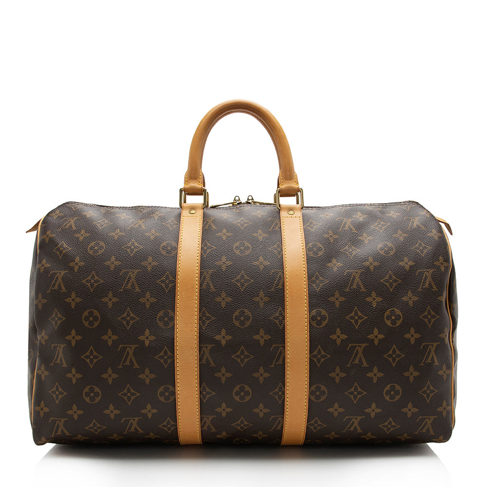 Louis Vuitton Vintage Monogram Canvas Keepall 45 Duffle Bag (SHF-17139)