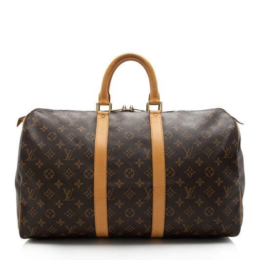 Louis Vuitton Vintage Monogram Canvas Keepall 45 Duffle Bag (SHF-17139)