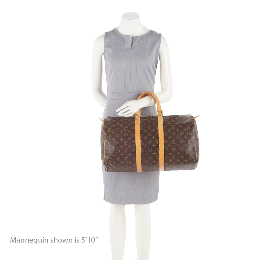Louis Vuitton Vintage Monogram Canvas Keepall 45 Duffle Bag (SHF-17139)