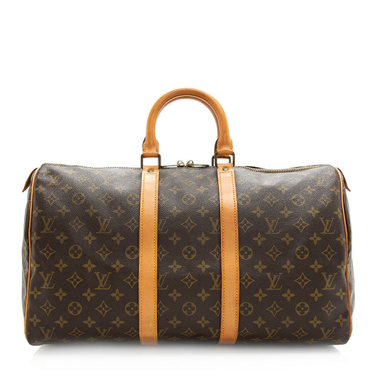 Louis Vuitton Vintage Monogram Canvas Keepall 45 Duffel Bag (SHF-20143)