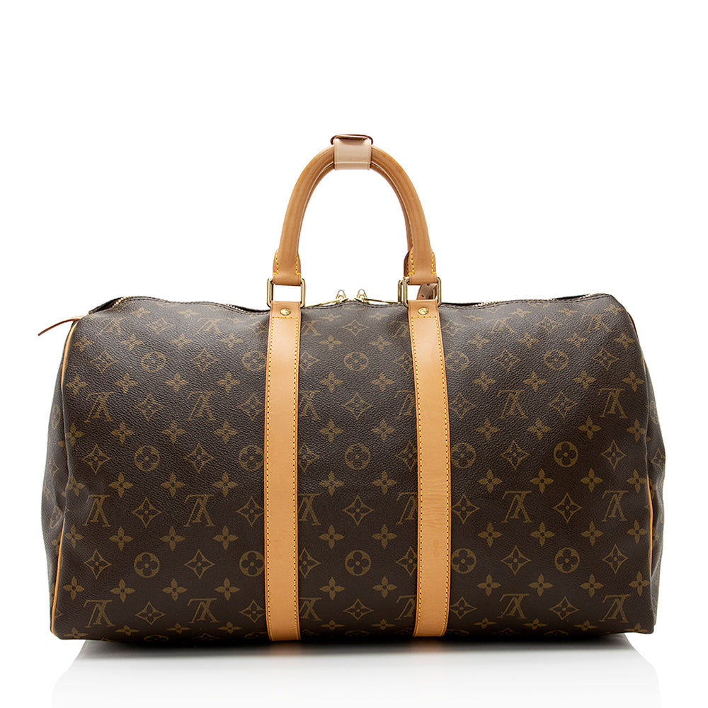 Louis Vuitton Vintage Monogram Canvas Keepall 45 Duffel Bag (SHF-21026)