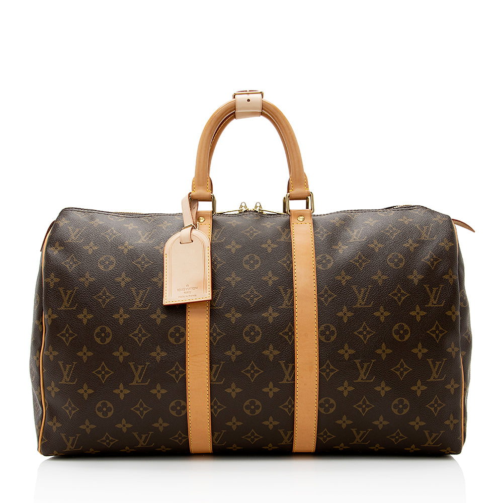 Louis Vuitton Vintage Monogram Canvas Keepall 45 Duffel Bag (SHF-21026)